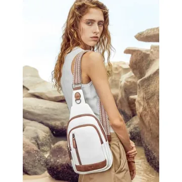 Trendy CLUCI Leather Sling Backpack for Women