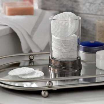 Swisspers Premium Exfoliating Rounds Cotton Pads, 80 Count