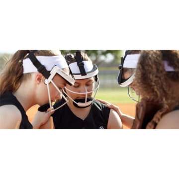 RIP-IT Original Defense Softball Face Mask | Lightweight Protective Softball Fielder's Mask | Youth | Pink