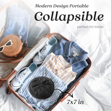 Collapsible Mesh Laundry Hamper - Portable and Stylish