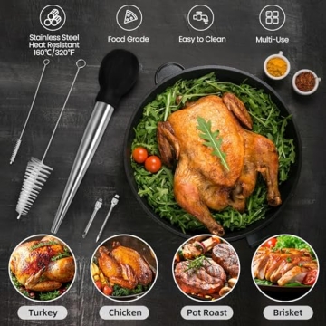 Durable SCHVUBENR Turkey Baster - Easy to Clean & Use