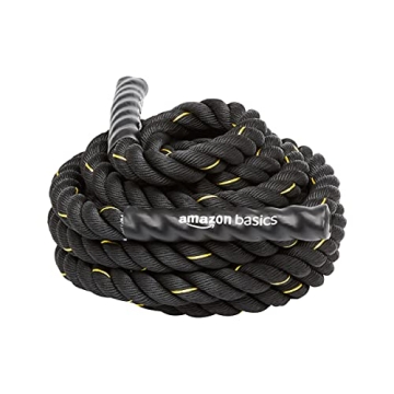 Amazon Basics 1.5 Inch 30 Foot Black Battle Rope