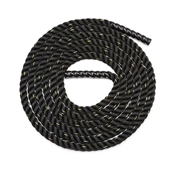Amazon Basics 1.5 Inch 30 Foot Black Battle Rope