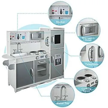 GOLDORO Kids Kitchen Playset - Imaginative Cooking for Kids