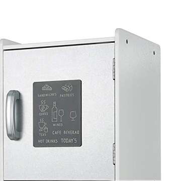 GOLDORO Kids Kitchen Playset Play Kitchen for Toddlers, Fun with Friends Kitchen,Kids Play Kitchen Set with Ice Maker,Removable Sink and Drawing Board