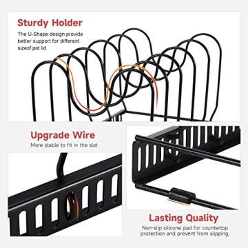 Mr Rabbi Expandable Pots and Pans Organizer Rack