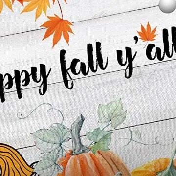 Fall Gnome Shower Curtain - Autumn Bathroom Decor 72x72