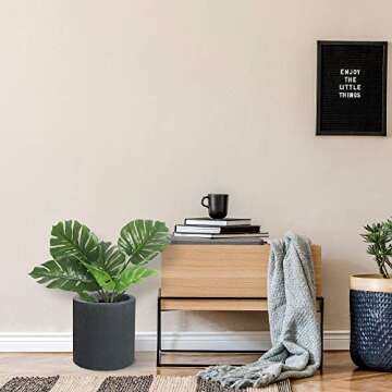 Kante Modern Style Concrete Planter with Drainage