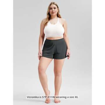 ODODOS 2-Pack Lounge Shorts Soft Modal Sleepwear Women