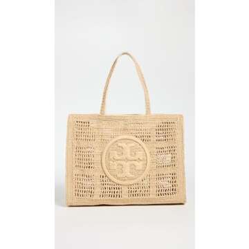 Tory Burch Women's Ella Hand Crocheted Large Tote - Chic & Travel-Friendly