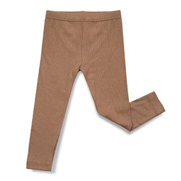 AVAUMA Baby Boys Girls Pajama Set Kids Toddler Snug fit Ribbed Sleepwear pjs for Daily Life Style (XS/Camel(L))