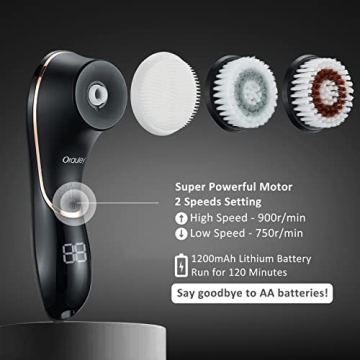 Orauley 3-in-1 Facial Cleansing Brush for Healthy Skin