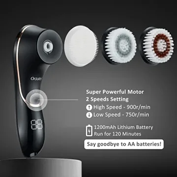 Orauley 3-in-1 Facial Cleansing Brush for Healthy Skin