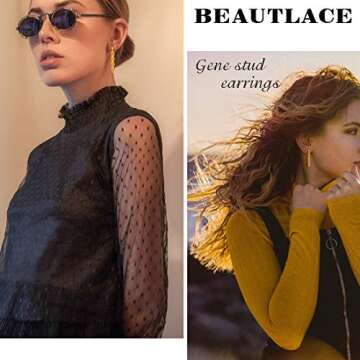 Beautlace DNA Double Helix Earrings for Science Lovers