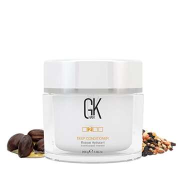 GK HAIR Global Keratin Deep Conditioner Masque Intense Hydrating Repair Treatment Mask for Dry Damag...