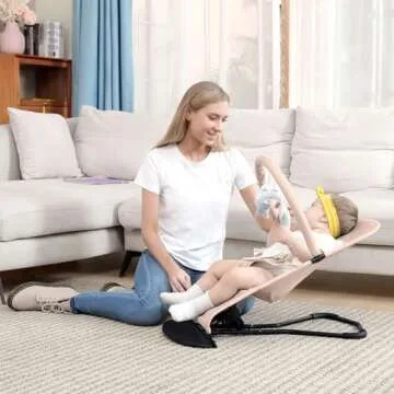 HKAI Baby Bouncer: Portable Infant Rocker for Comfort