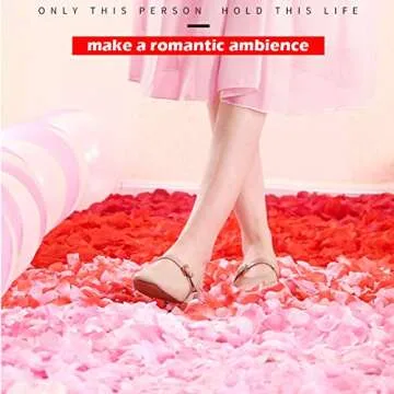 VKshop 4500 Pack Dark Red Rose Petals for Romance