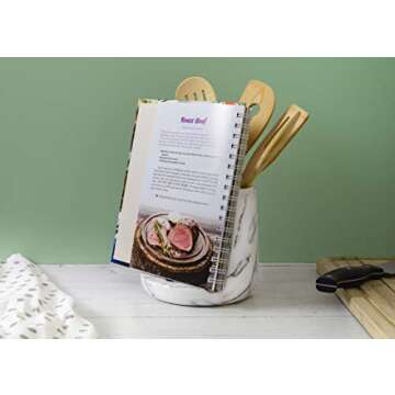 Stylish Two-in-One Utensil Holder for Kitchen Use