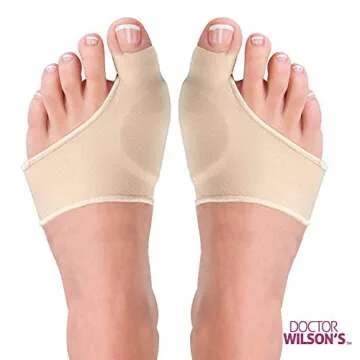 2 Bunion Relief Pads Sleeve - Bunion Splint Orthopedic Bunion Corrector Socks - Gel Pad Elastic Cush...
