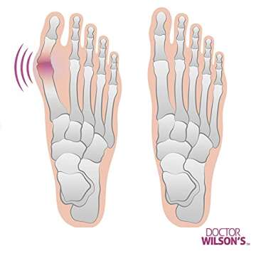 2 Bunion Relief Pads Sleeve - Bunion Splint Orthopedic Bunion Corrector Socks - Gel Pad Elastic Cushions Men and Women (1 Pair)