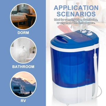 Portable Mini Washer Spinner Combo for RVs & More