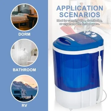Portable Mini Washer Spinner Combo for RVs & More