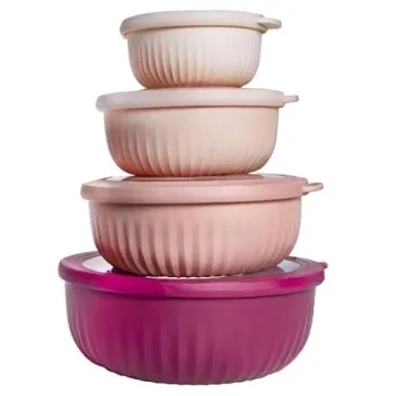 COOK WITH COLOR 8-Piece Nesting Mixing Bowl Set