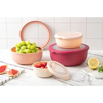 COOK WITH COLOR 8-Piece Nesting Mixing Bowl Set