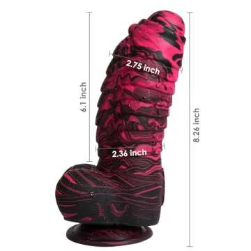 Fantasy Huge Thick Dildo - Durable Silicone G-Spot Stimulator with Suction Cup