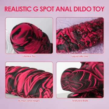 Fantasy Huge Thick Dildo - Safe Silicone G-Spot Stimulator