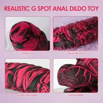 Fantasy Huge Thick Dildo - Safe Silicone G-Spot Stimulator