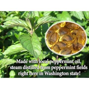 Heather's Tummy Tamers Peppermint Oil Capsules (90 per bottle) for IBS