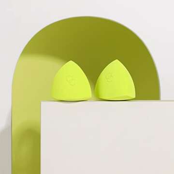 Docolor Makeup Sponge Cosmetics Beauty Sponge Blender Foundation Blending Sponge - Pyramid-shaped an...