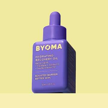 BYOMA Hydrating Recovery Oil - Luxury Face Oil with Squalane, Jojoba Oil & Seabuckthorn Oil - Instant Radiant and Glowy Skin - Barrier Repair Facial Oil - 1.01 fl. oz