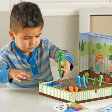 Learning Resources Wriggleworms! Fine Motor Activity Set - 47 Pieces, Ages 3+ Toddler Learning Toys, Develops Toddler's Fine Motor and Color Recognition Skills