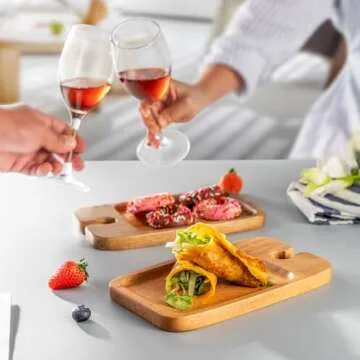 Wine Appetizer Plates - Charcuterie Boards Set of 2