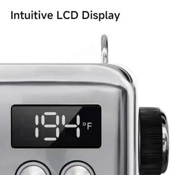 HiBREW H10A - Programmable Espresso Machine, Brushed Stainless Steel, Adjustable Temperature and Cup Volume, 1.8L Removable Water Tank, Steam Wand for Milk Frother