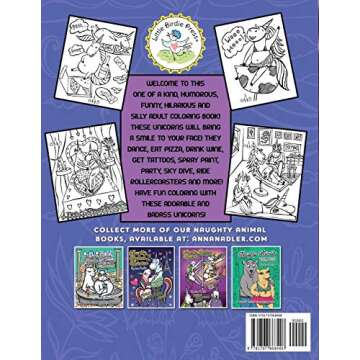 Naughty Badass Unicorns Adult Coloring Book: A fun-filled book for you to color, that's just a littl...