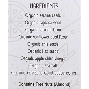 Jilz Gluten Free Cracked Pepper and Sea Salt Crackerz 5.5 oz.(156g)