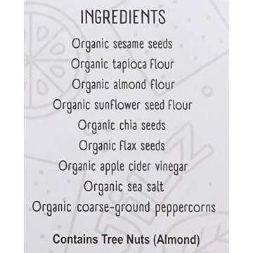 Jilz Gluten Free Cracked Pepper and Sea Salt Crackerz 5.5 oz.(156g)