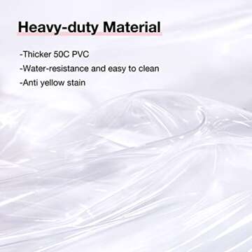 LIGHT FLIGHT Large Clear Backpack with Reinforced Padded Straps Heavy Duty PVC Transparent Backpack See Through Bookbags for Work, Travel, Pink