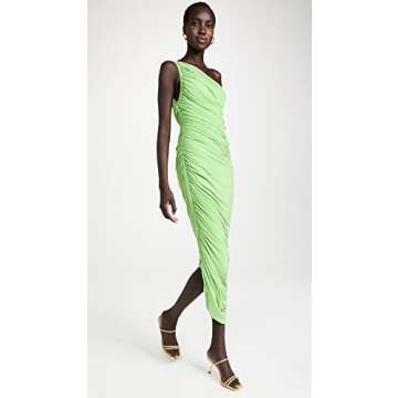 Norma Kamali Women's Diana Gown, Gemini Green, M