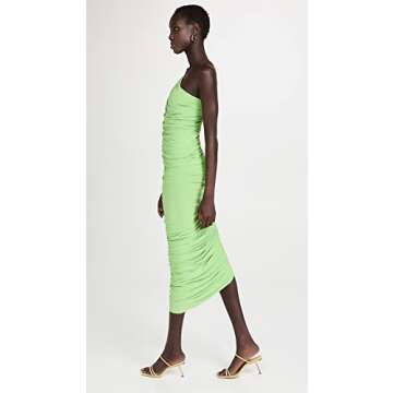 Norma Kamali Women's Diana Gown, Gemini Green, M