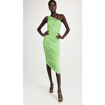 Norma Kamali Women's Diana Gown, Gemini Green, M
