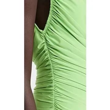Norma Kamali Women's Diana Gown, Gemini Green, M