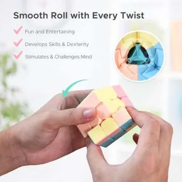 Speed Cube 3x3 Stickerless - Fun Puzzle for All Ages