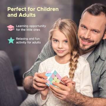 Speed Cube 3x3 Stickerless - Fun Puzzle for All Ages