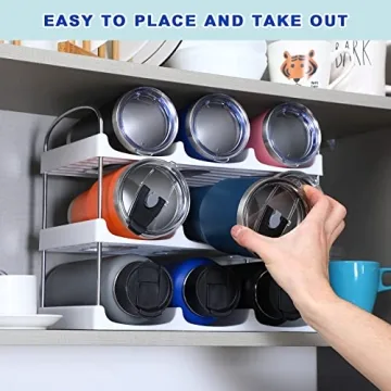 LANDNEOO Stackable Water Bottle Organizer for Home Use