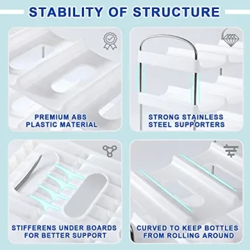 LANDNEOO Stackable Water Bottle Organizer for Home Use