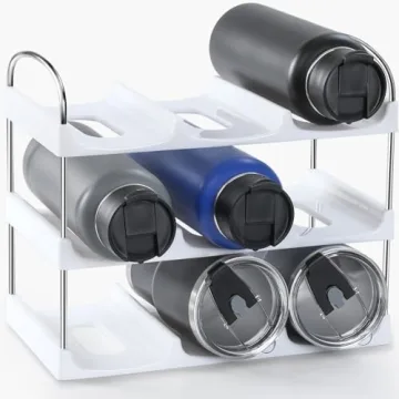 LANDNEOO Stackable Water Bottle Organizer for Home Use